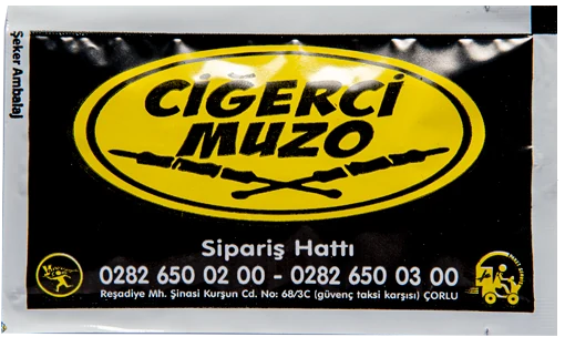 Ciğerci Muzo — baskılı ıslak mendil baskı örneği