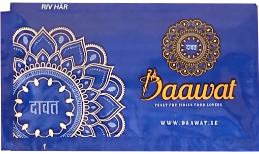 Daawat — baskılı ıslak mendil baskı örneği
