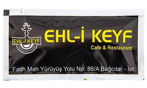 Ehl-i Keyf — baskılı ıslak mendil baskı örneği