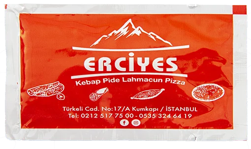 Erciyes — baskılı ıslak mendil baskı örneği
