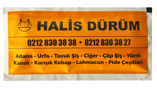 Halis Dürüm — baskılı ıslak mendil baskı örneği