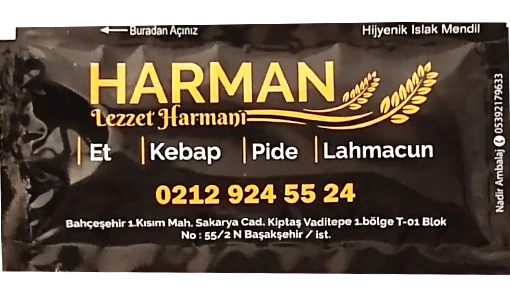 Harman — baskılı ıslak mendil baskı örneği