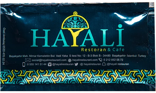 Hayali — baskılı ıslak mendil baskı örneği