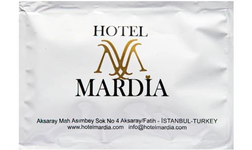 Hotel Mardia — baskılı ıslak mendil baskı örneği