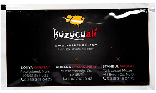 Kuzucuali — baskılı ıslak mendil baskı örneği