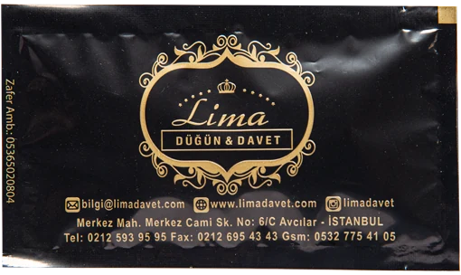 Lima — baskılı ıslak mendil baskı örneği