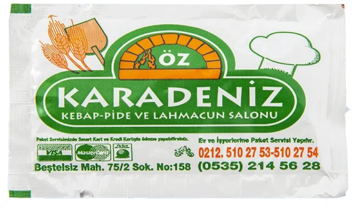 Öz Karadeniz — baskılı ıslak mendil baskı örneği