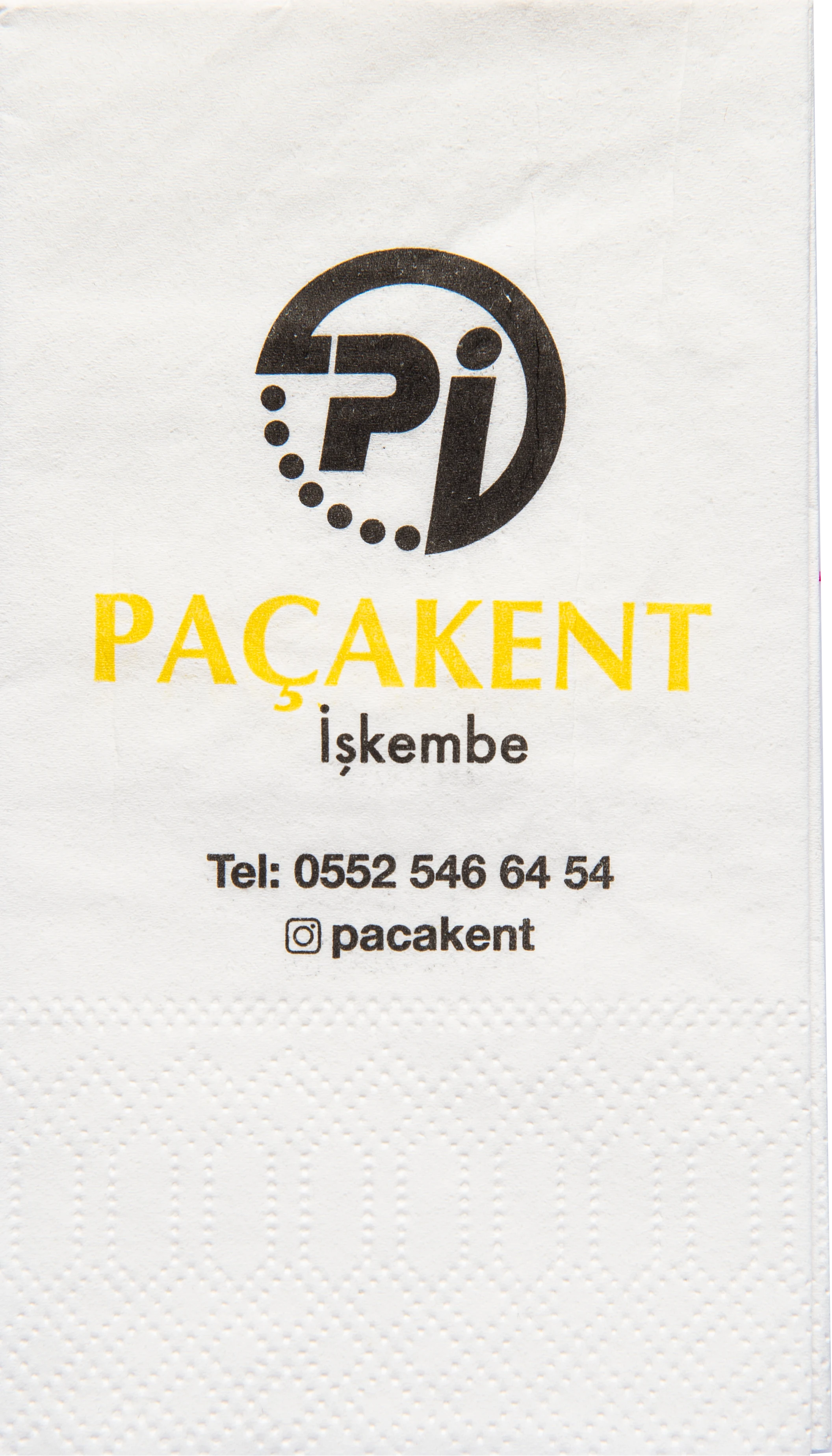 Paçakent — baskılı peçete baskı örneği