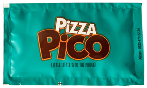 Pizza Pico — baskılı ıslak mendil baskı örneği