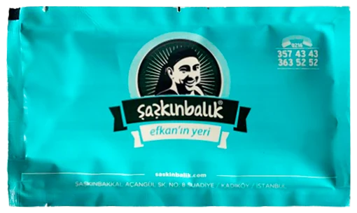 Şaşkınbalık — baskılı ıslak mendil baskı örneği