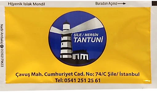 Tantuni — baskılı ıslak mendil baskı örneği