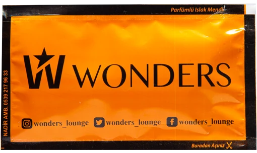 Wonders — baskılı ıslak mendil baskı örneği
