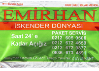 Emirhan İskender Dünyası, Renkli Baskılı & Logolu Islak Mendil Nadir Ambalaj Islak Mendil