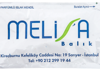 Melisa Balık, Renkli Baskılı & Logolu Islak Mendil Nadir Ambalaj Islak Mendil