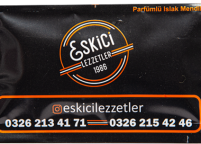 Eskici Lezzetler 6x10 Baskılı & Logolu Islak Mendil Nadir Ambalaj Islak Mendil