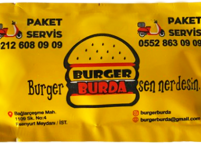 Burger Logolu Islak Mendil Nadir Ambalaj Islak Mendil